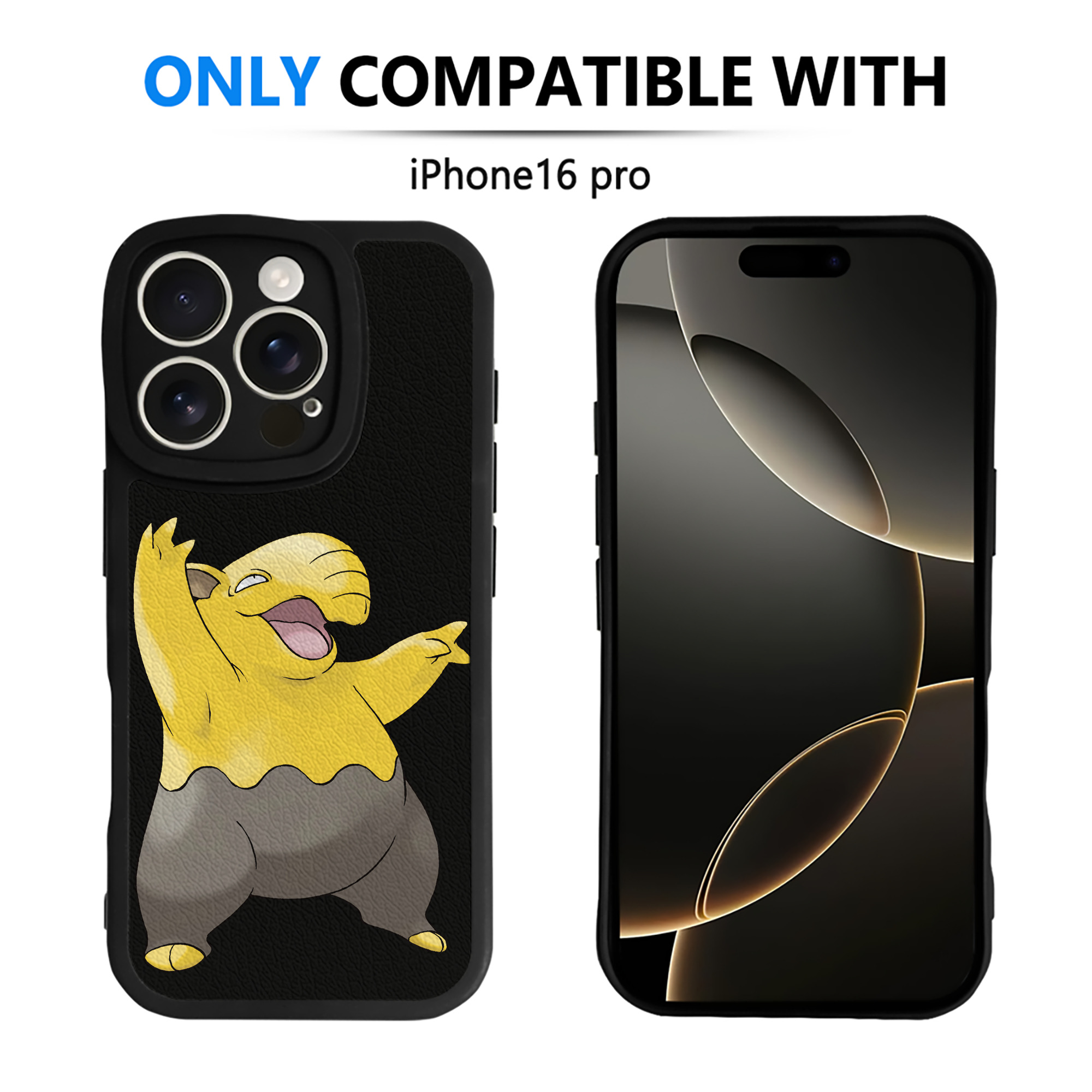 （画像用） ポケットモンスター Pokémon 【iPhone 16シリーズ対応】シリコンスマホケース（レザー調） 材質：シリコン